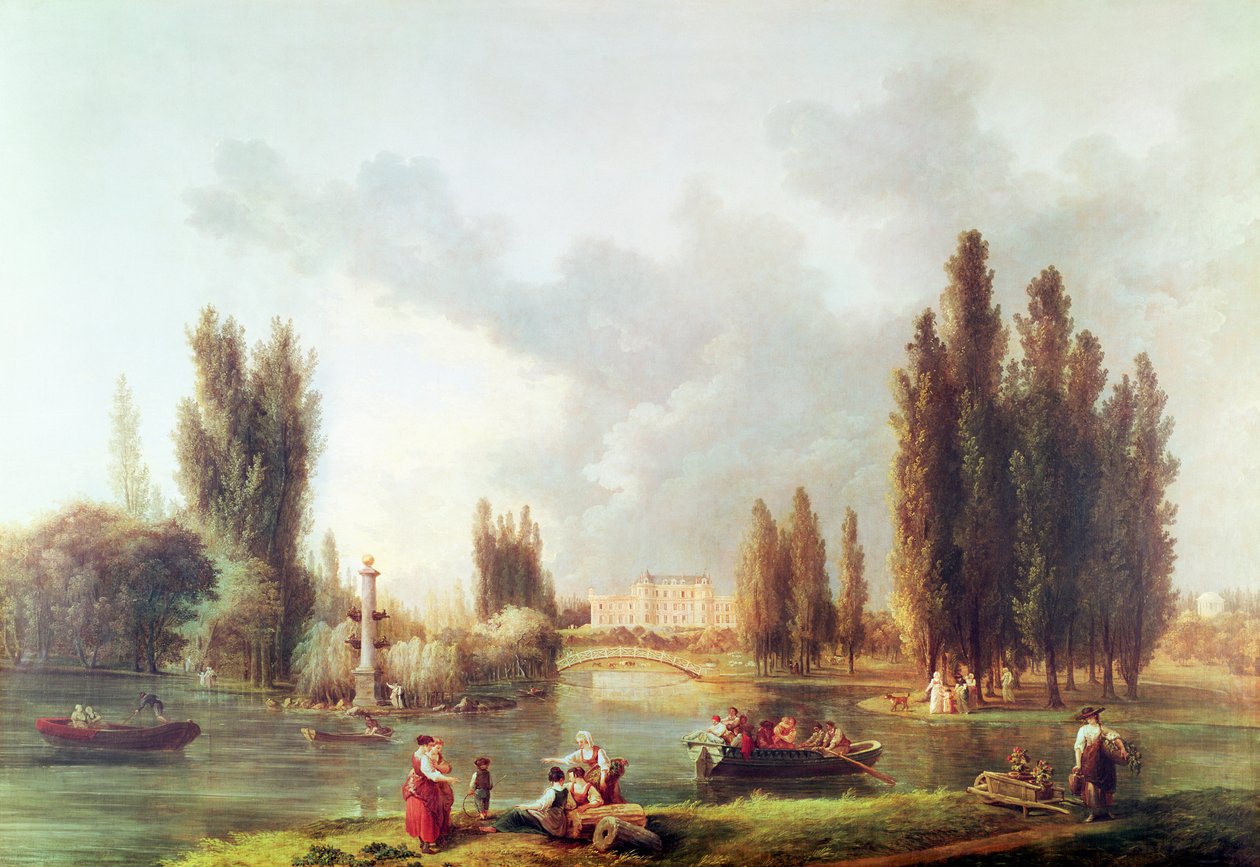 El parque y el castillo de Mereville de Hubert Robert