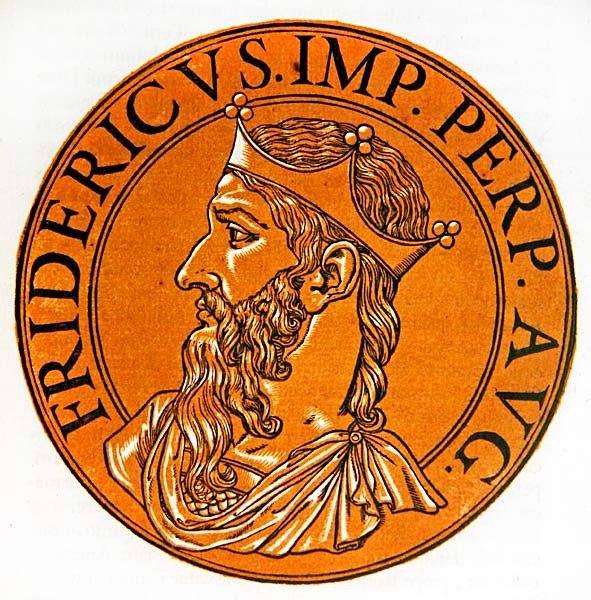 Retrato en medallón de Federico I Barbarroja de Hubert (after) Goltzius