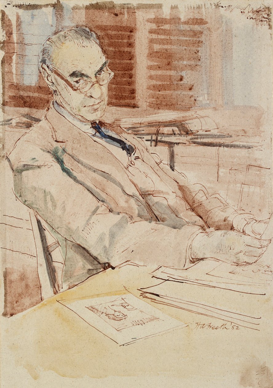 Retrato de Sir Karl Theodore Parker, CBE, 1952 de Hubert Andrew Freeth