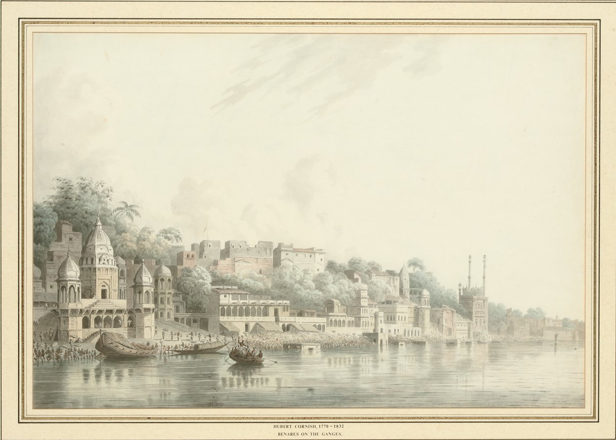 Benarés en el río Ganges de Hubert Cornish