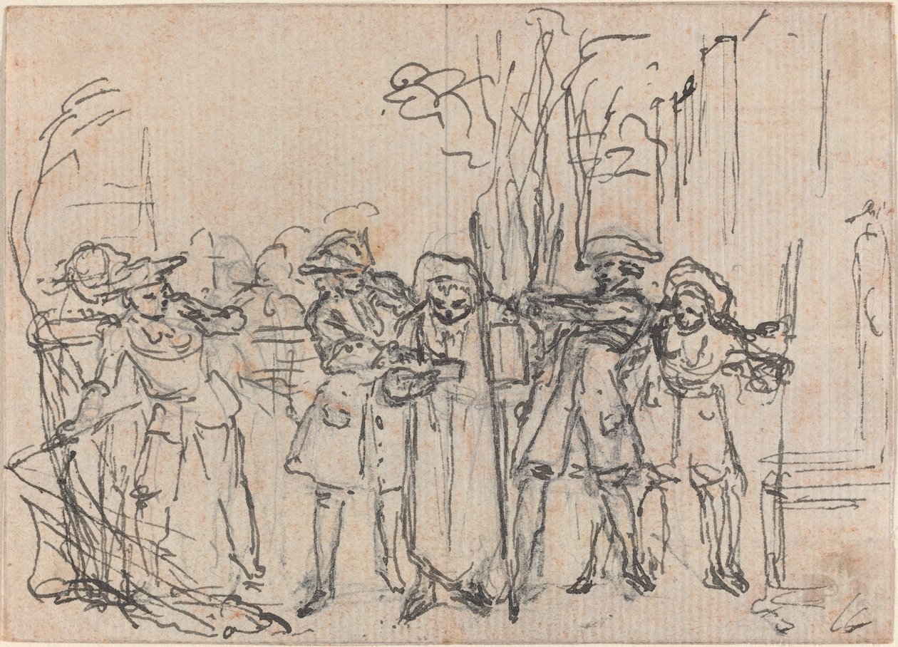 Hob sorprendido por Sir Thomas con la carta del Sr. Friendly de Hubert Francois Gravelot