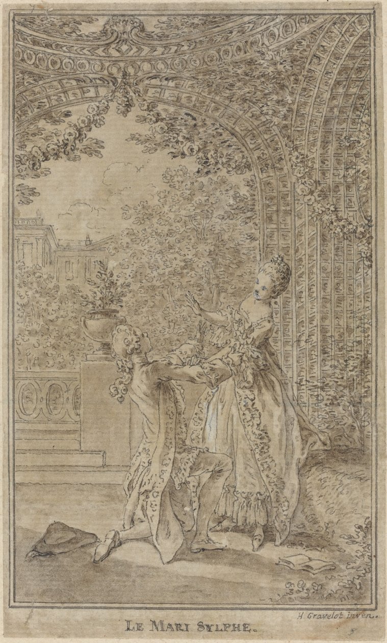 Le Mari sylphe de Hubert Francois Gravelot