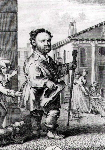 Owen Farrel (n.1716), el enano irlandés de Hubert Francois Gravelot