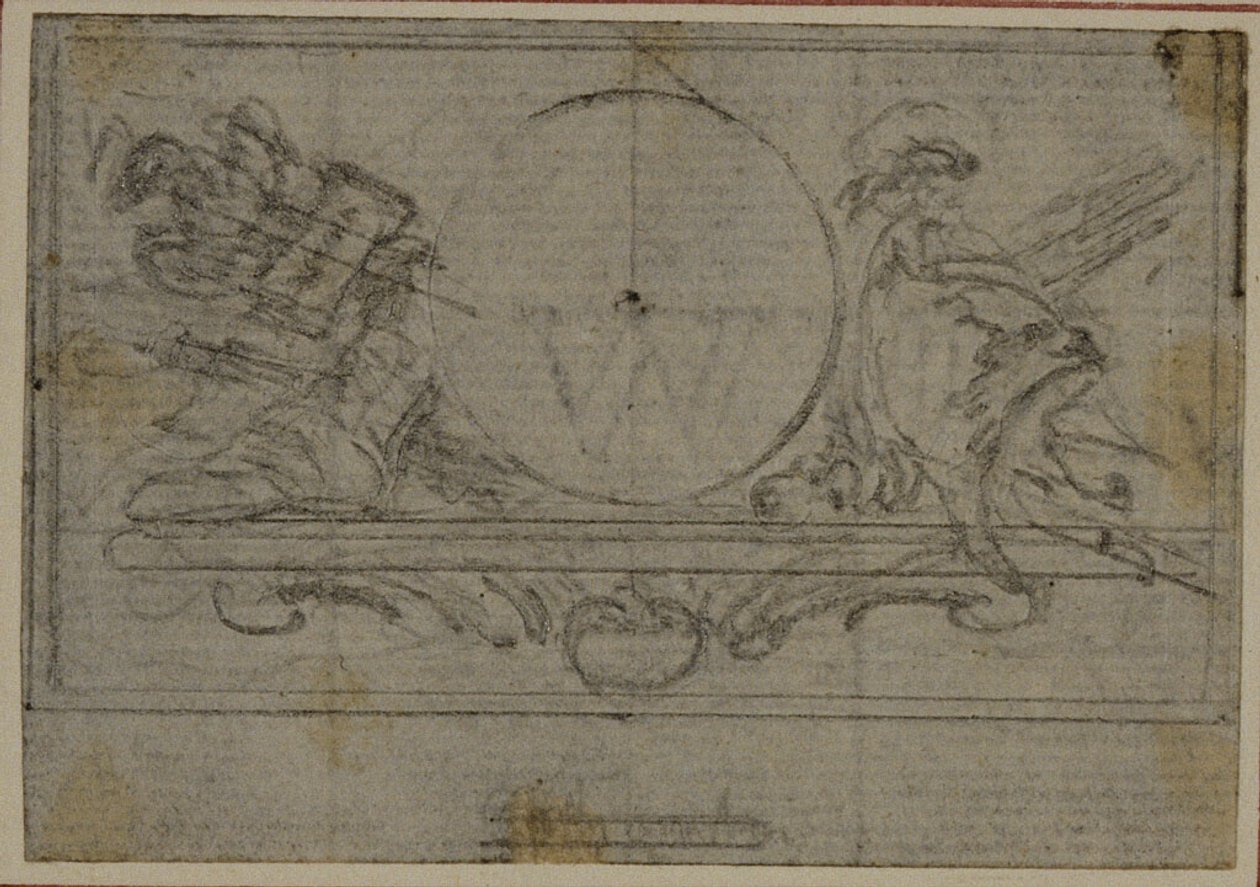 Estudio para En Tête Vignette en Tácito "Tiberio, o Los Seis Primeros Libros de los Anales", Libro VI de Hubert Francois Gravelot