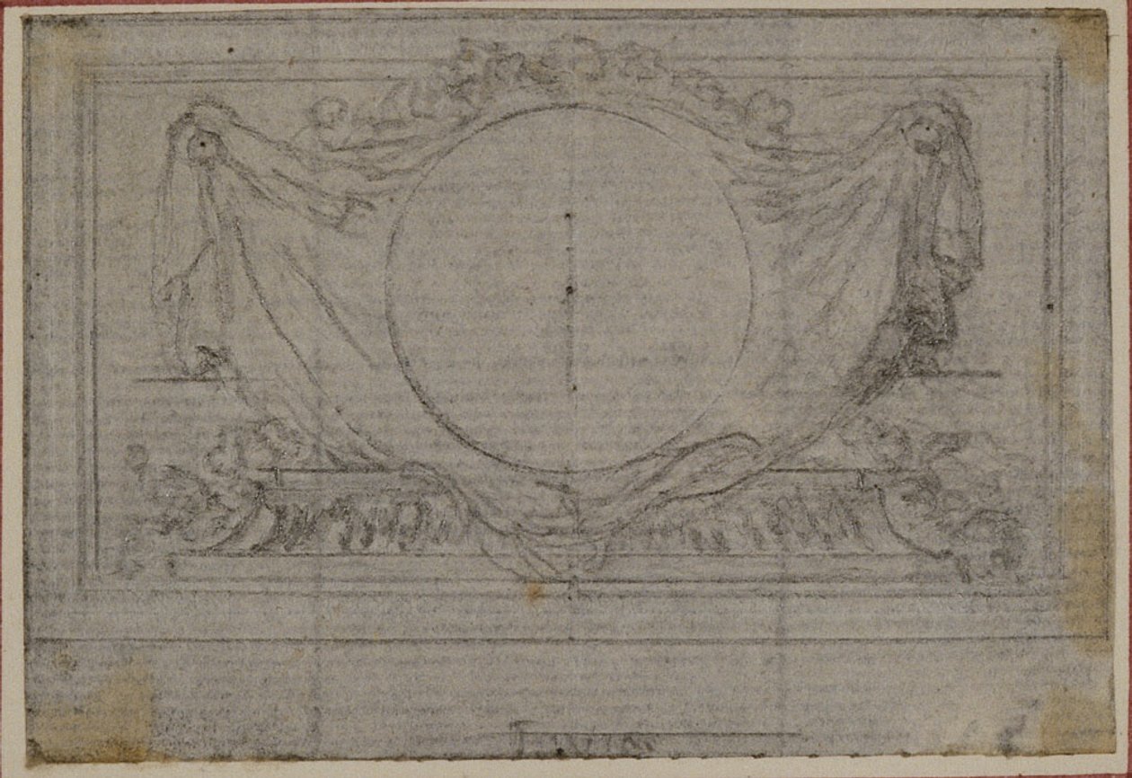 Estudio para En Tête Vignette en Tácito "Tiberio, o Los Seis Primeros Libros de los Anales", Libro V de Hubert Francois Gravelot