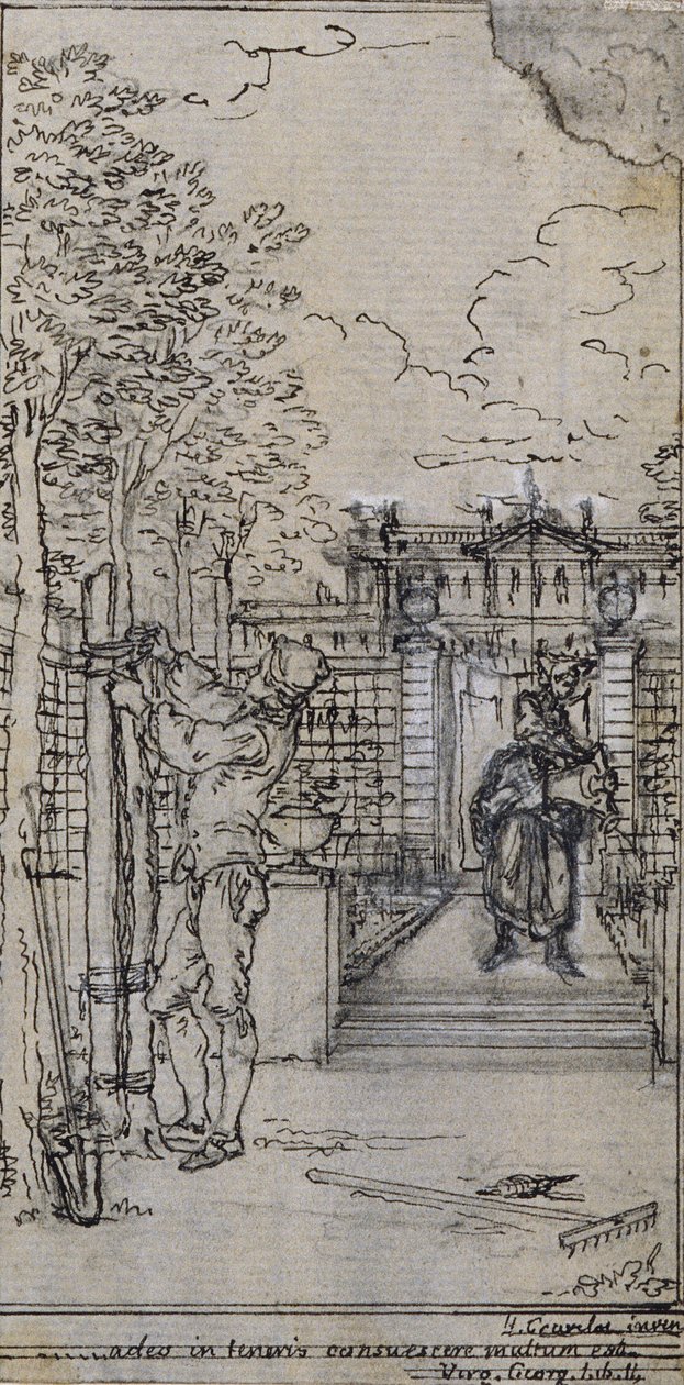 Estudio para la viñeta-frontal de la obra de Poncelet "Principes Generaux pour Servir à l