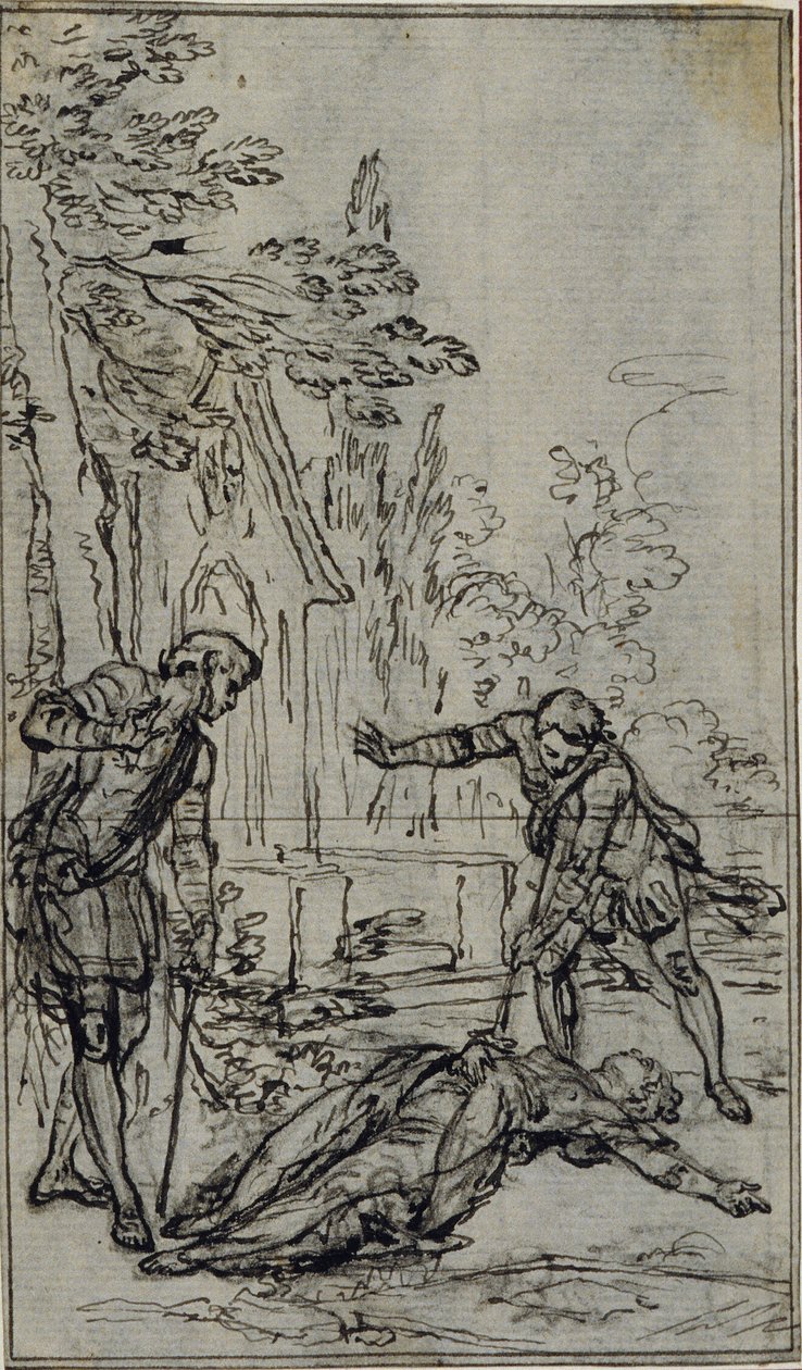 Estudio para la viñeta de "La Pucelle d