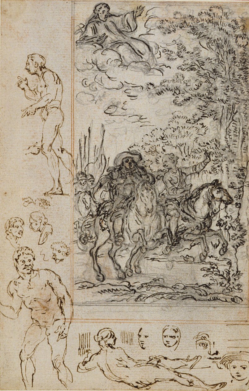 Estudio para la viñeta de "La Pucelle d