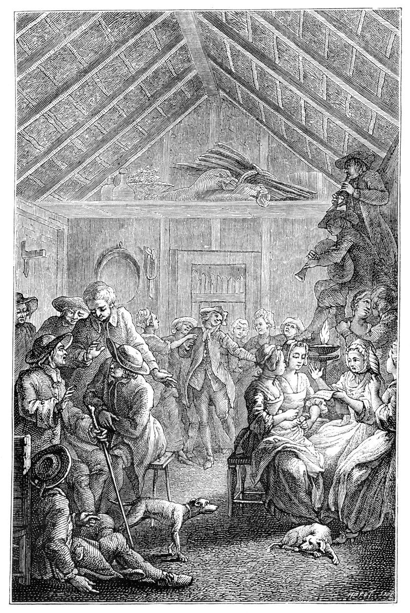 La Asamblea del Invierno, 1885 de Hubert Francois Gravelot