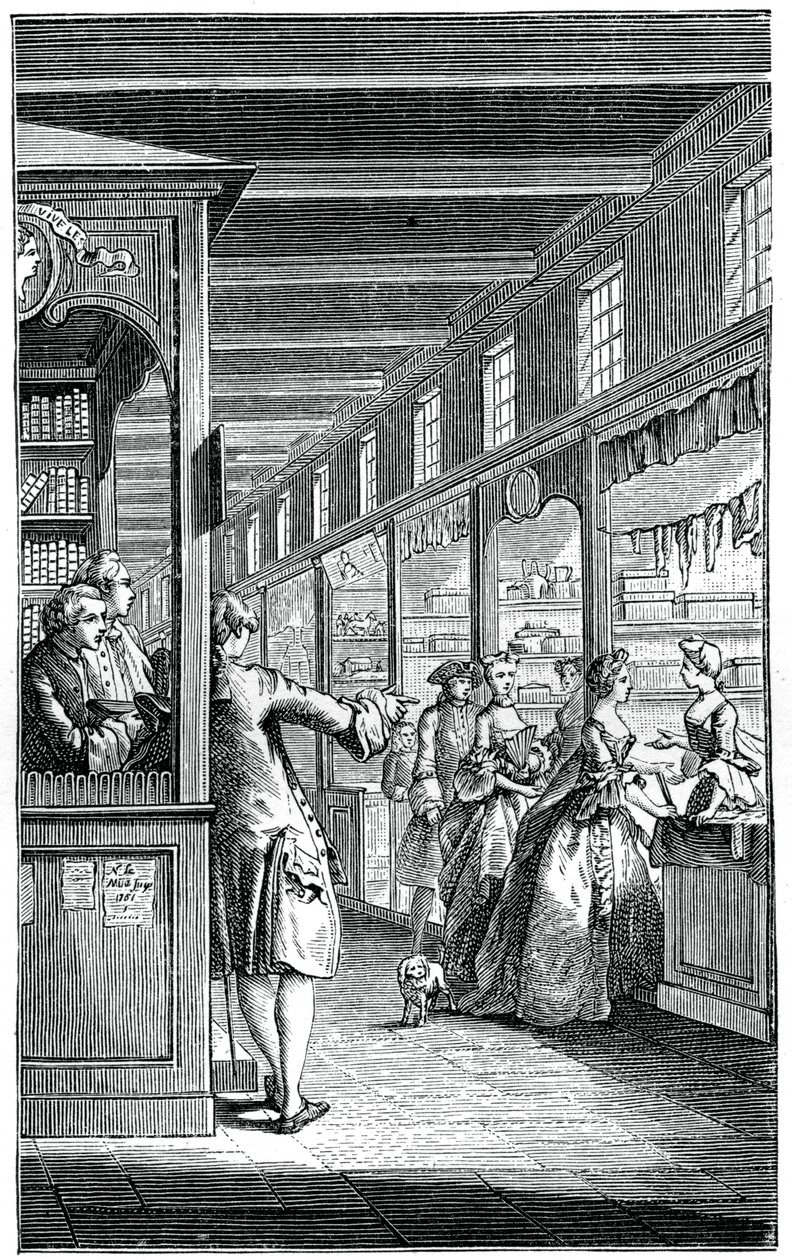 Las Galerías del Palacio de Hubert Francois Gravelot