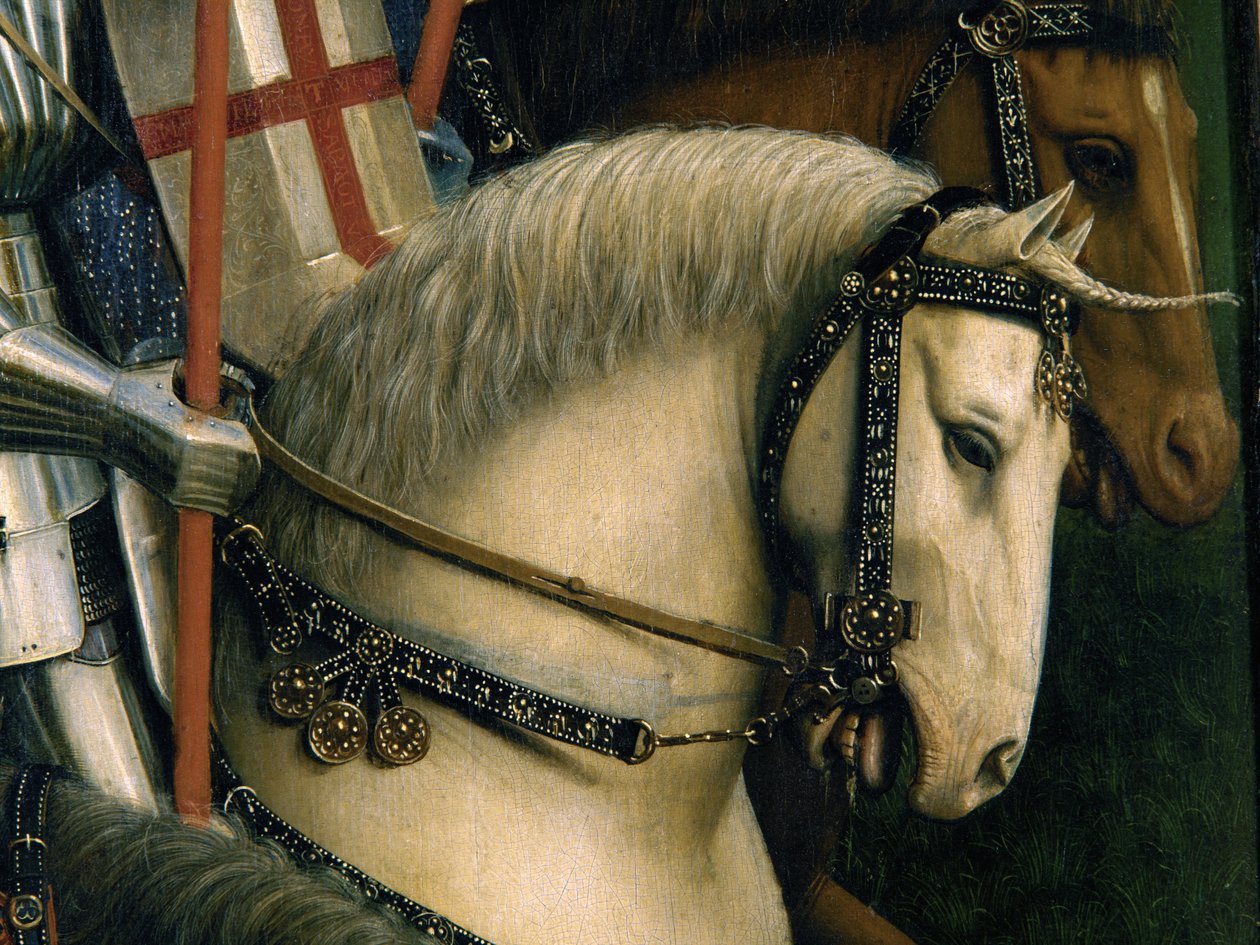 Detalle de los Caballeros de Cristo, del Retablo de Gante de Hubert & Jan van (1390 1441) Eyck