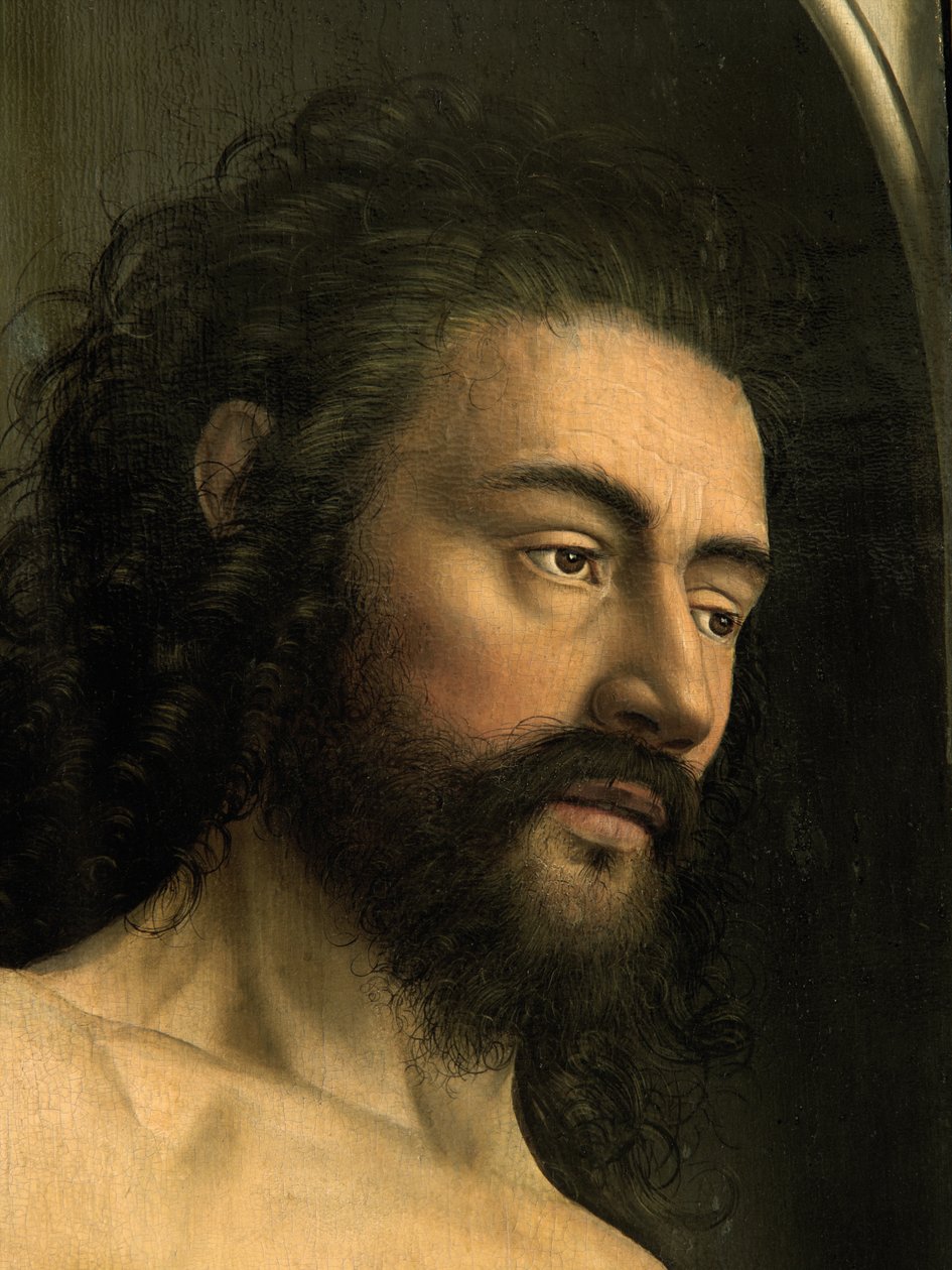Detalle de Adán, del ala izquierda del Retablo de Gante de Hubert & Jan van (1390 1441) Eyck