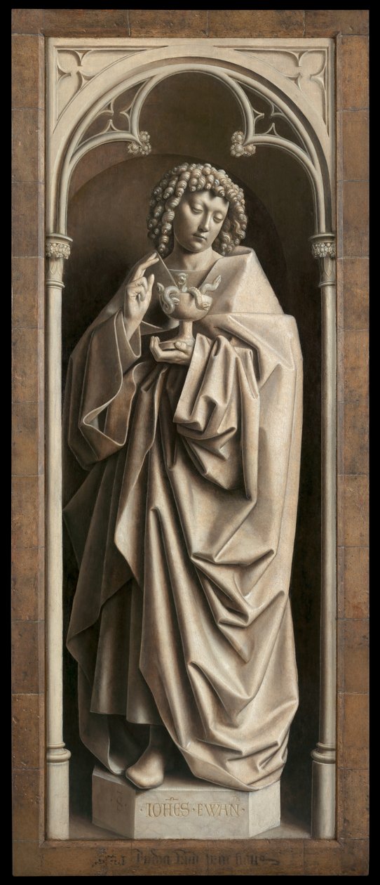 San Juan Evangelista, del exterior del ala derecha del Retablo de Gante de Hubert & Jan van (1390 1441) Eyck