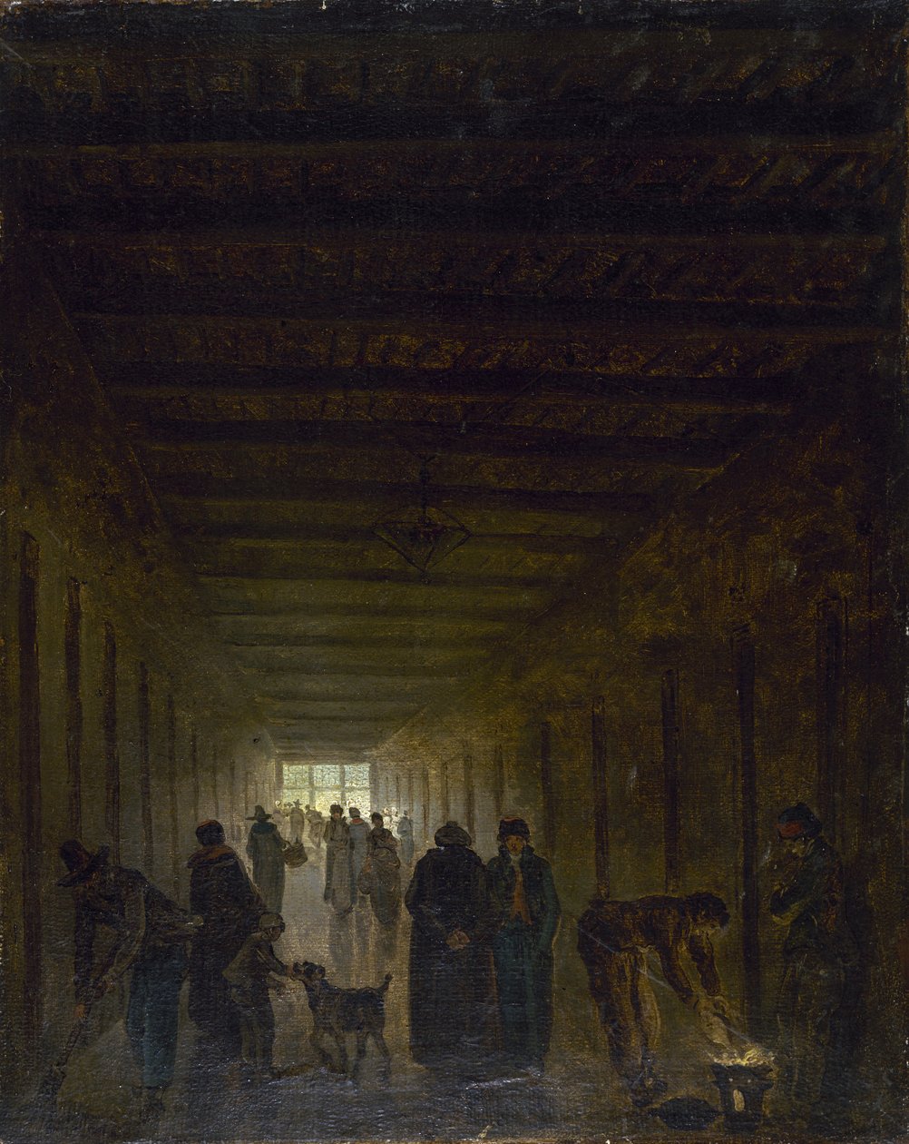 Corredor de la prisión de Saint-Lazare de Hubert Robert