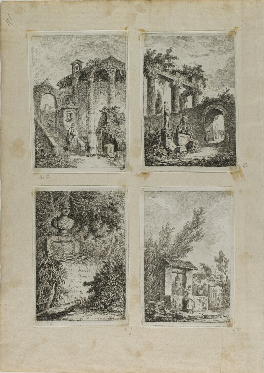 Veladas en Roma de Hubert Robert