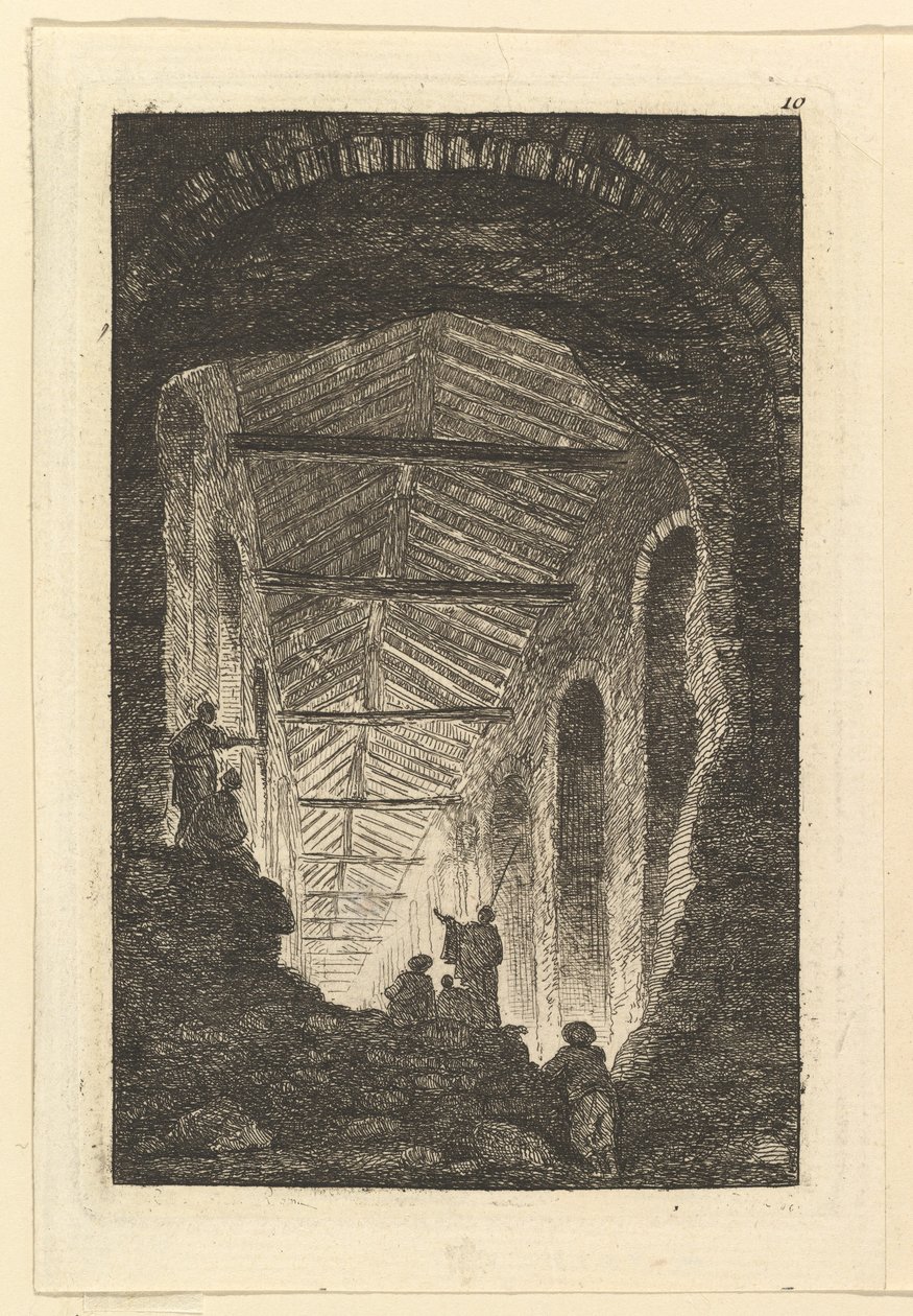 La galería antigua de Hubert Robert