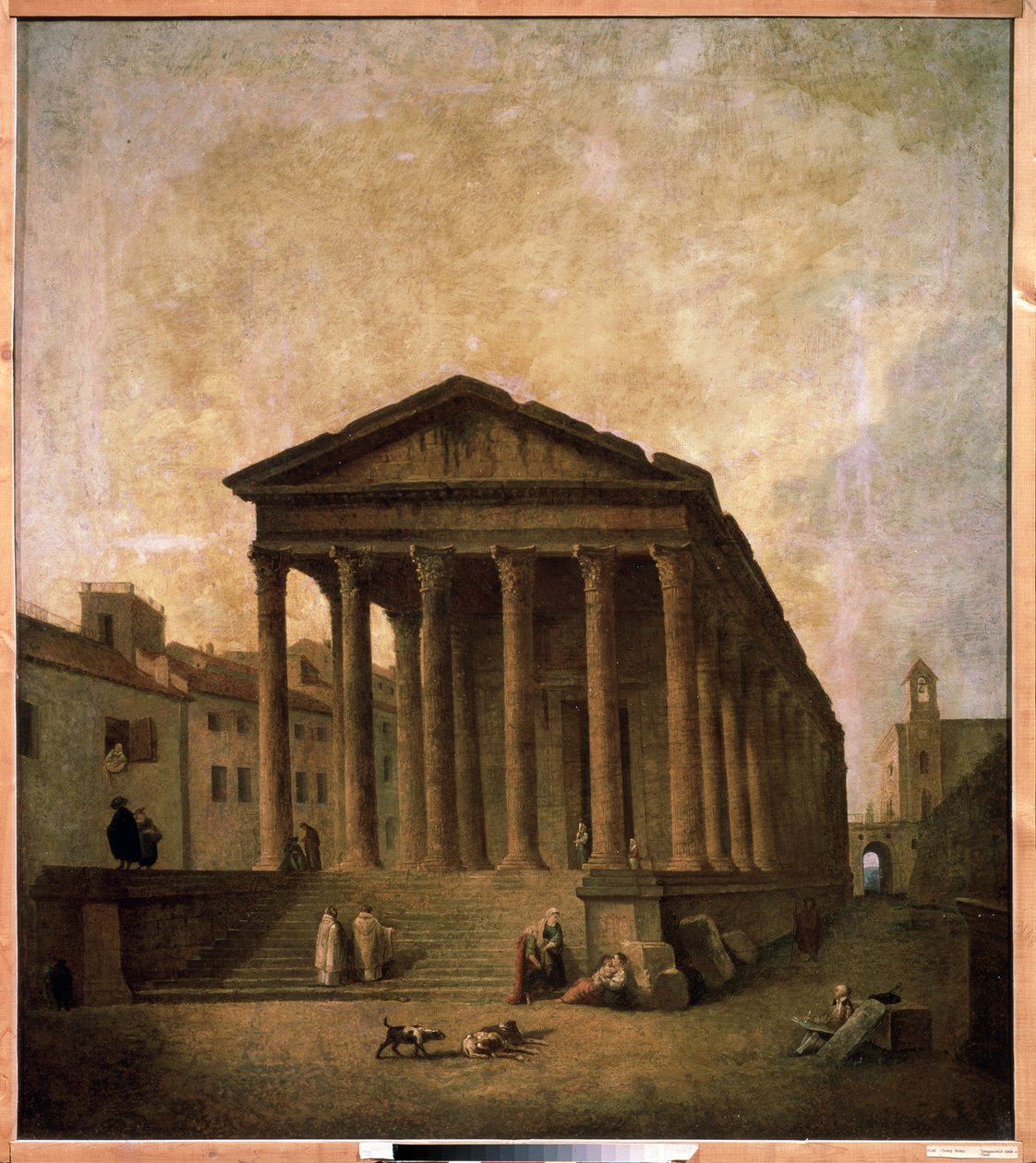 La Maison Carrée, Nimes, c.1780 de Hubert Robert