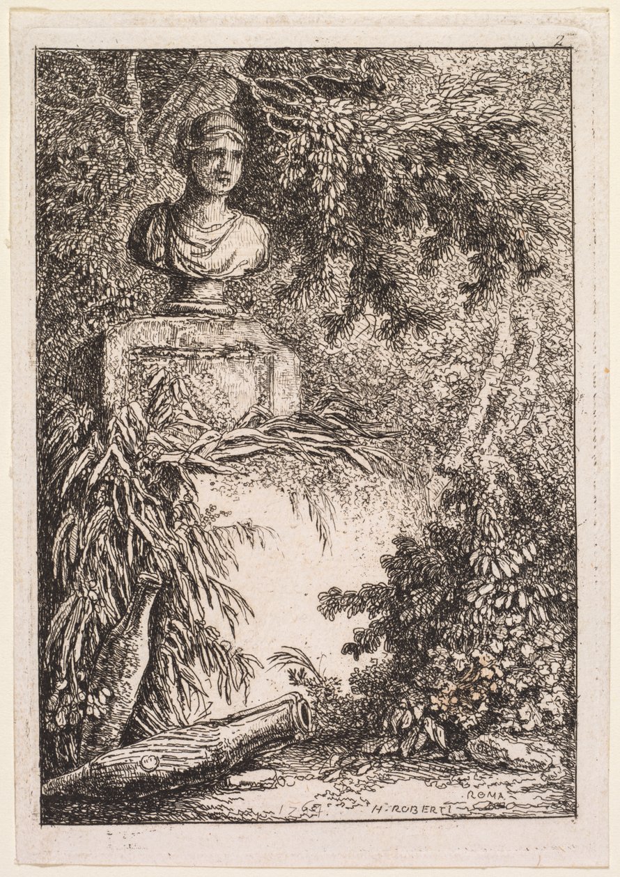 Las Noches de Roma: El Busto, 1764 de Hubert Robert