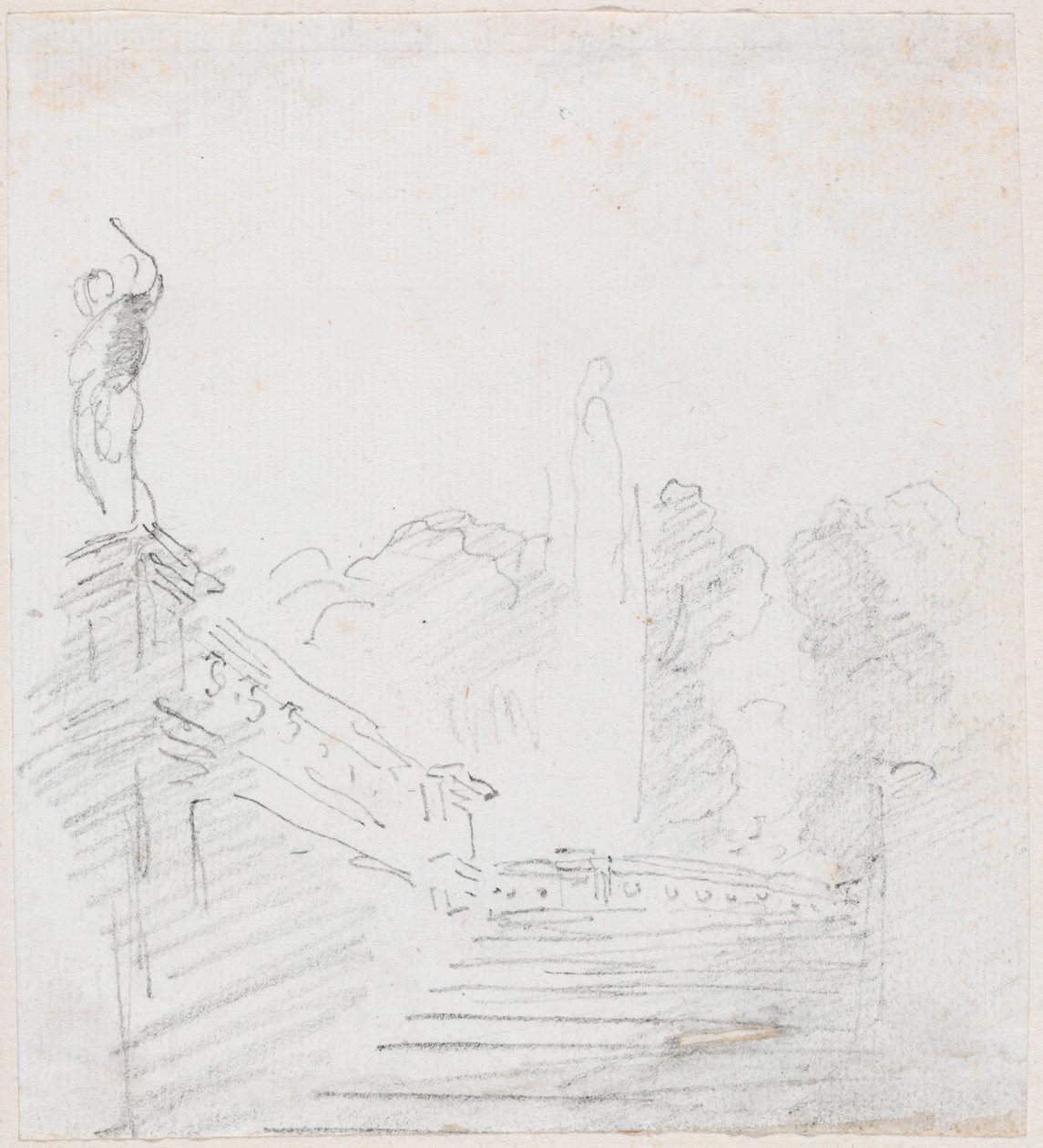 Escalera Monumental de Hubert Robert