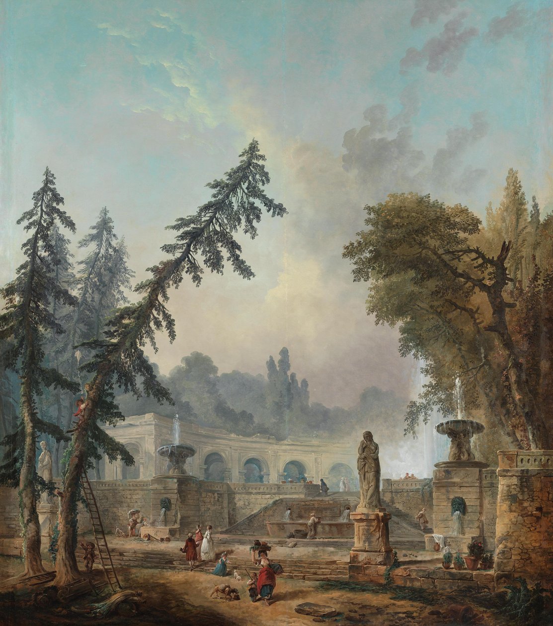 Paisaje de parque de Hubert Robert