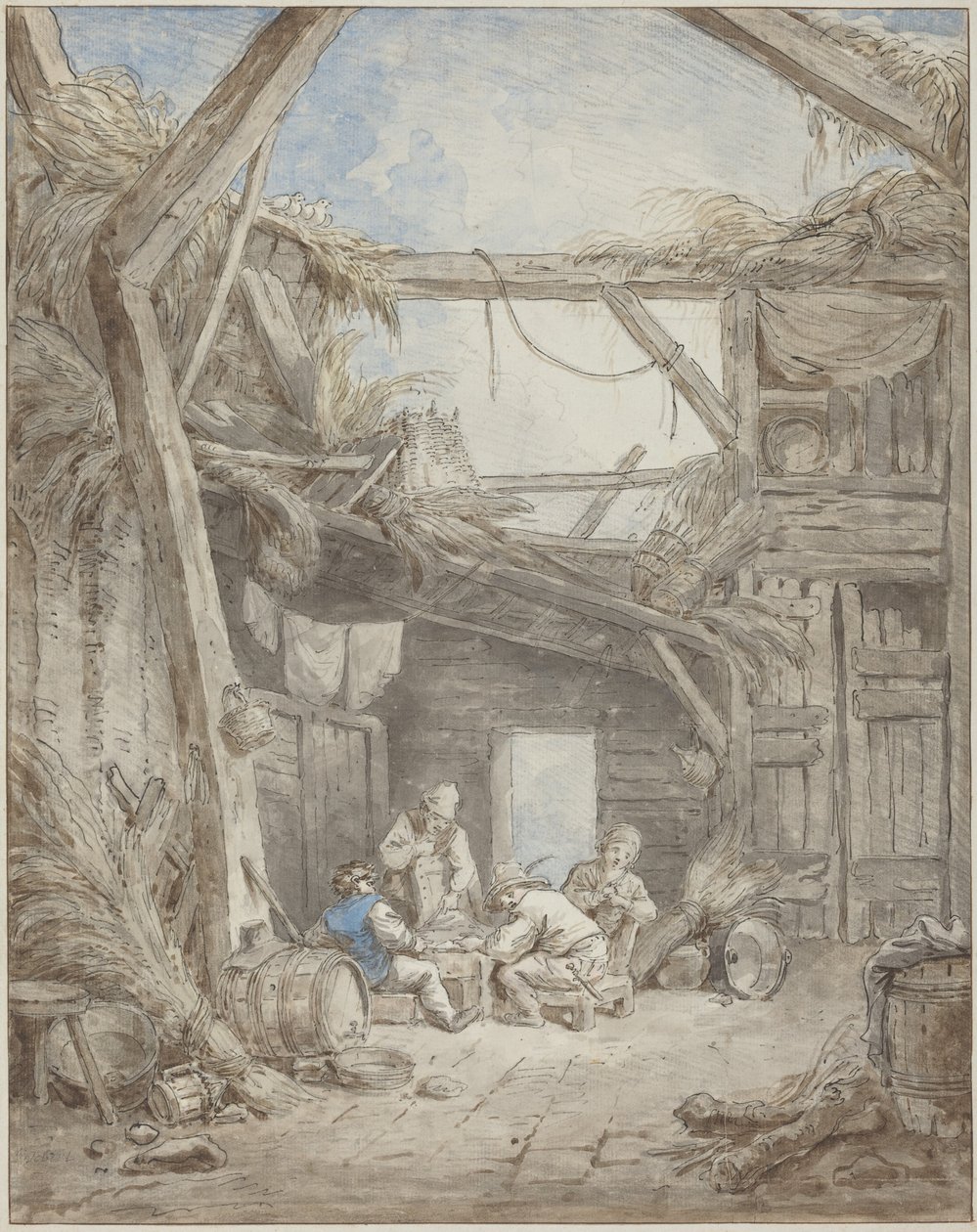 Granja en ruinas de Hubert Robert