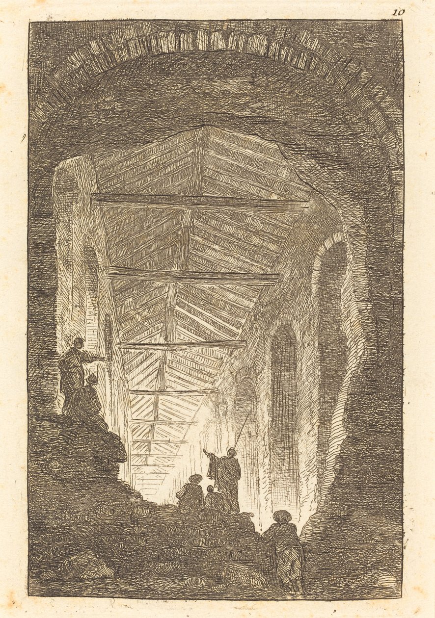 La galería antigua de Hubert Robert