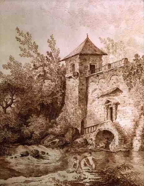 Los bañistas de Hubert Robert