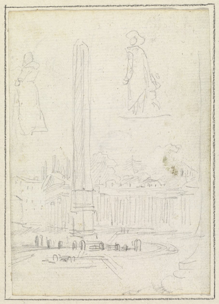 El Obelisco en la Plaza de San Pedro de Hubert Robert