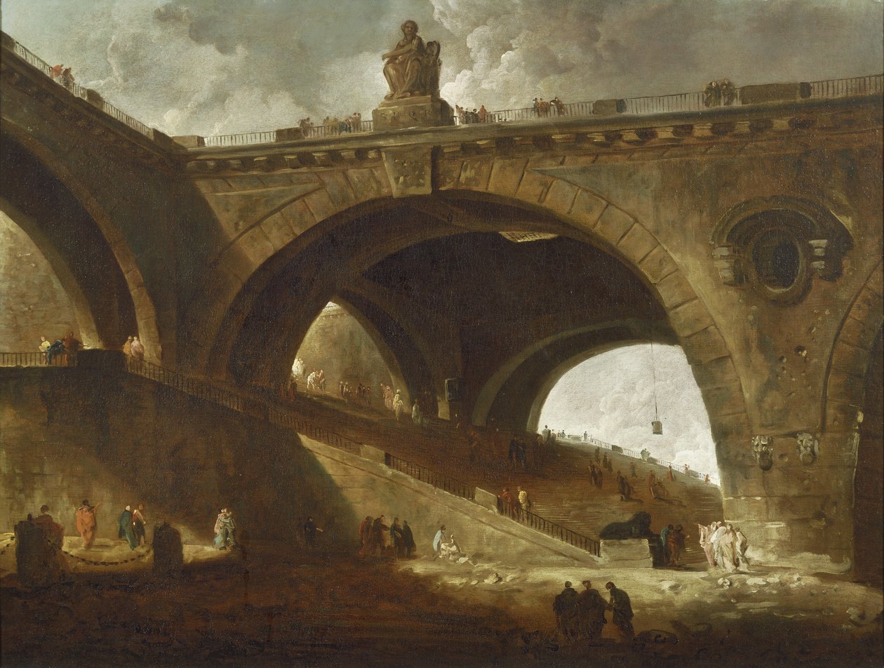 El Puente Viejo de Hubert Robert