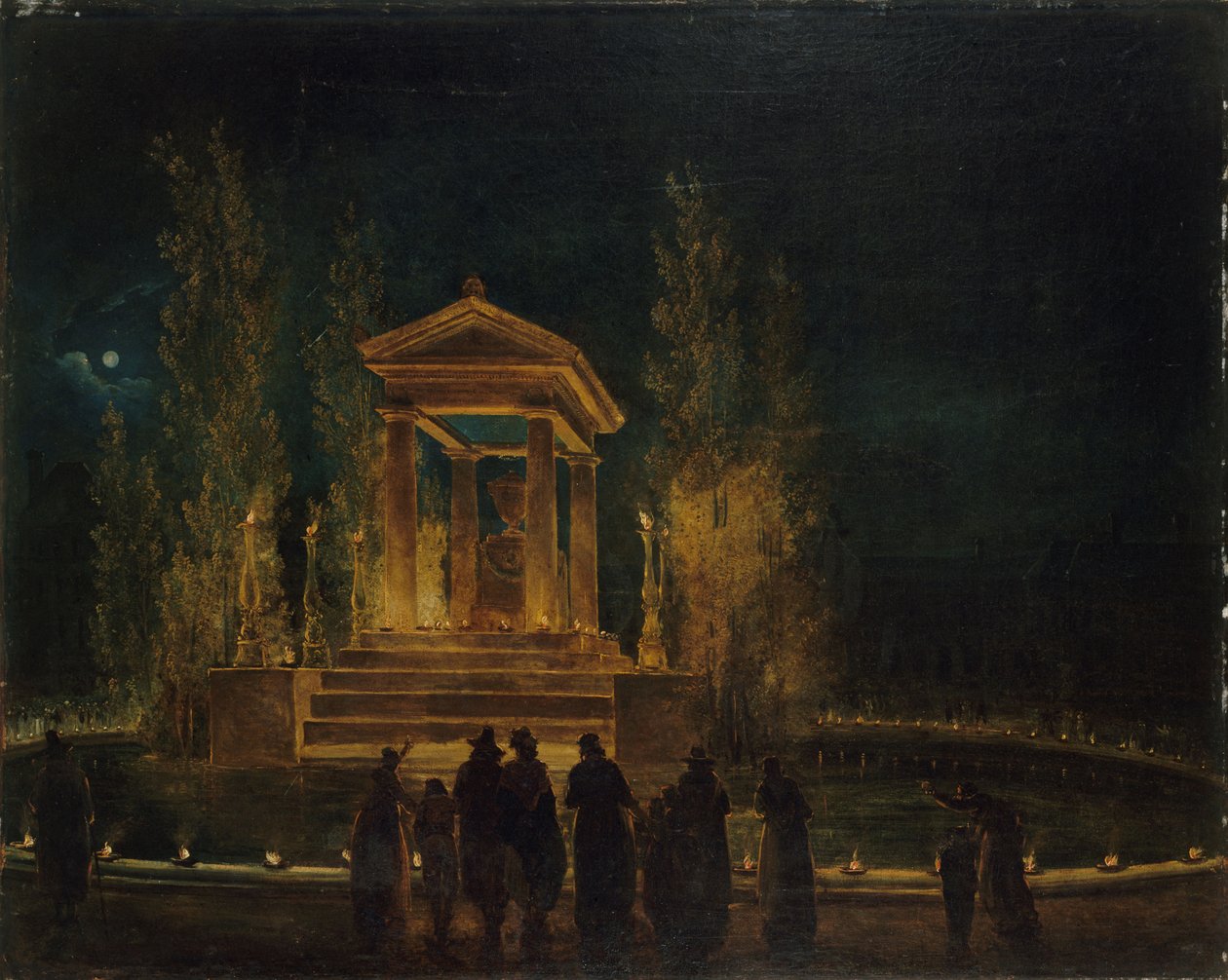 El Mausoleo Temporal de Jean-Jacques Rousseau de Hubert Robert