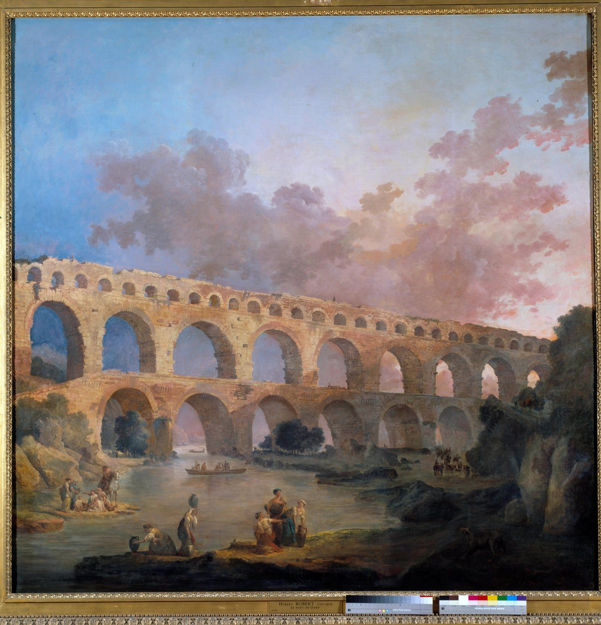 Vista del puente du Gard de Hubert Robert