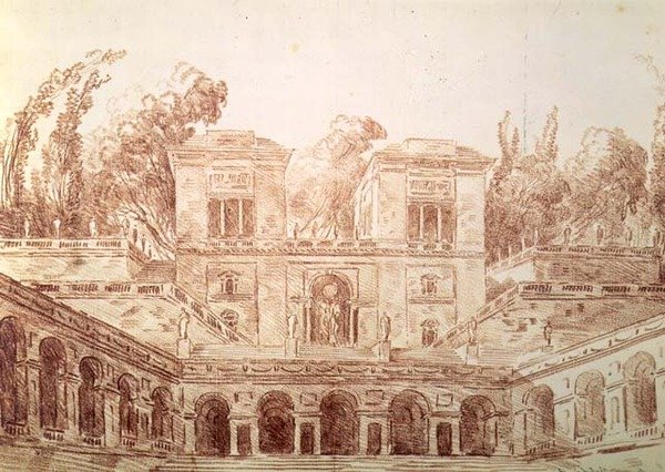 Villa Farnese, Roma de Hubert Robert
