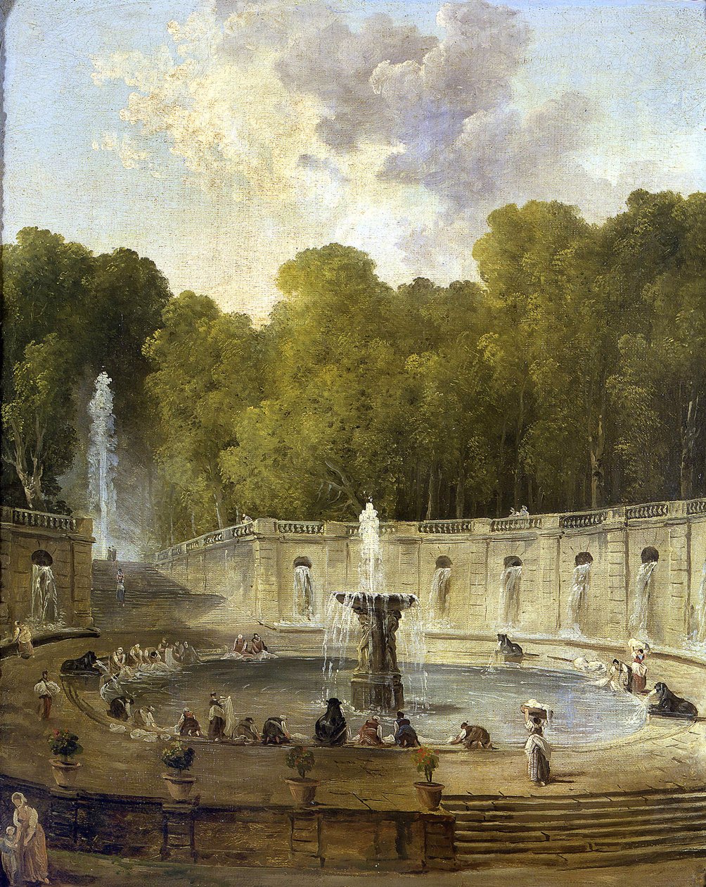 Lavanderas en un parque de Hubert Robert