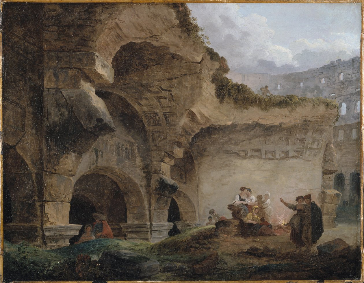 Lavanderas en las ruinas del Coliseo de Hubert Robert