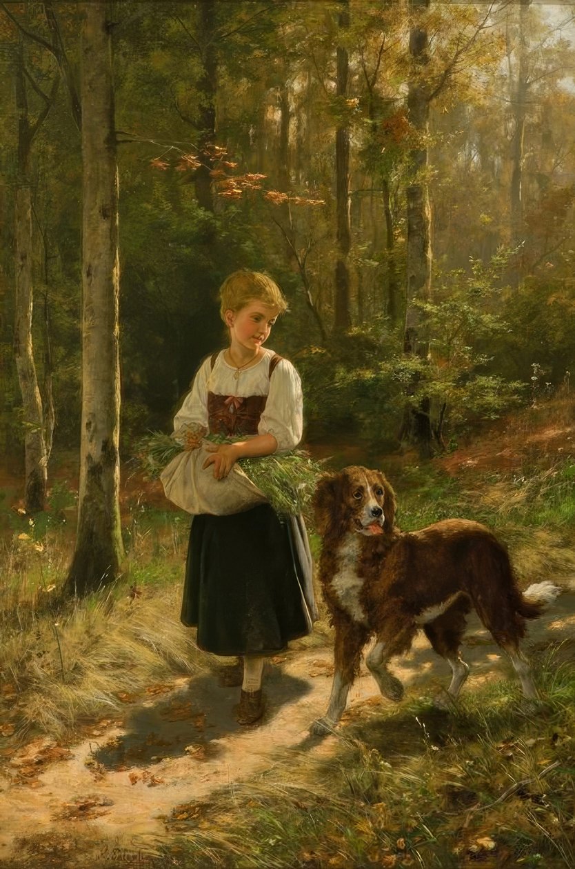 H. Salentin, la recolectora de hierbas de Hubert Salentin
