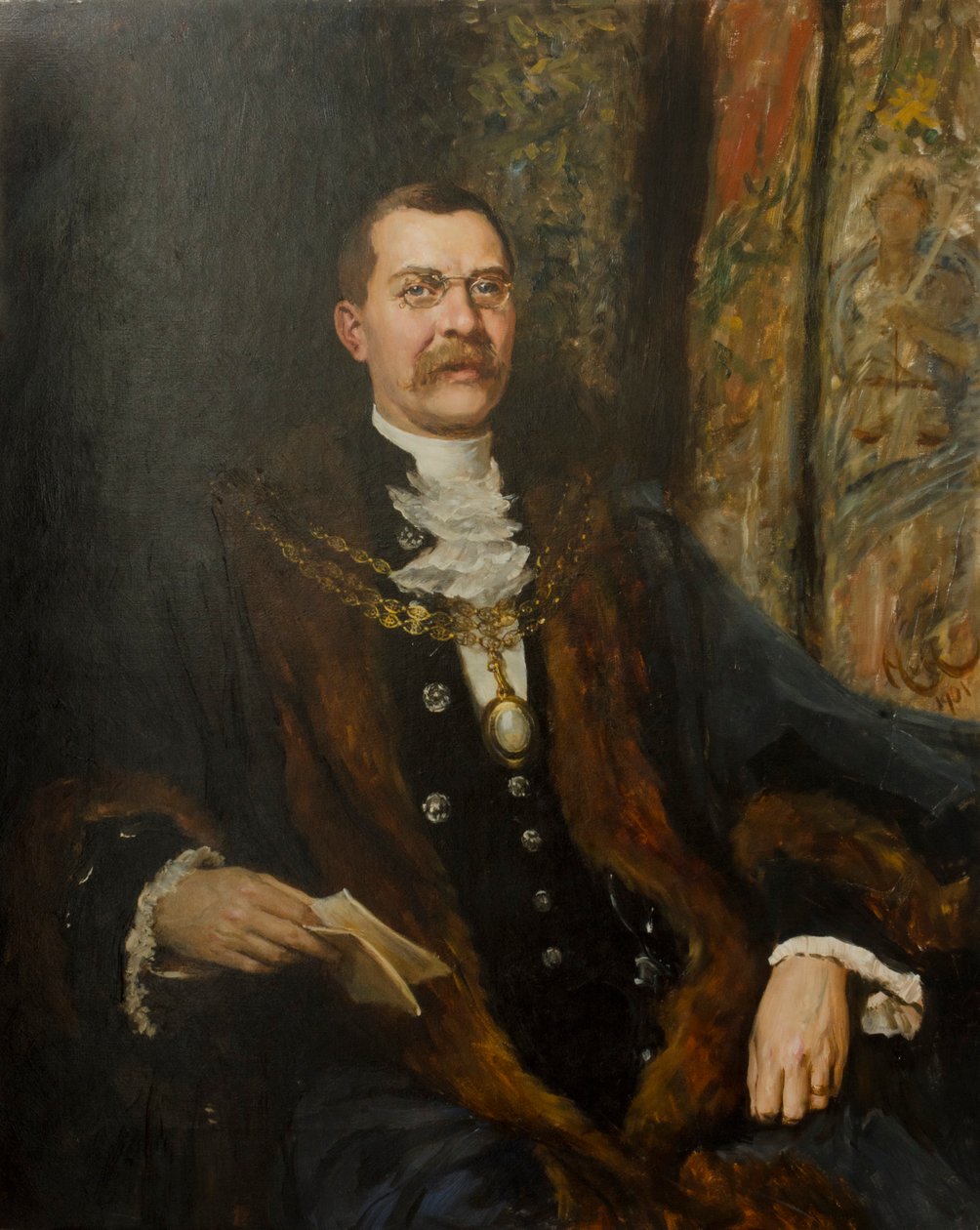 Concejal Sir George Hussey, 1901 de Hubert von Herkomer