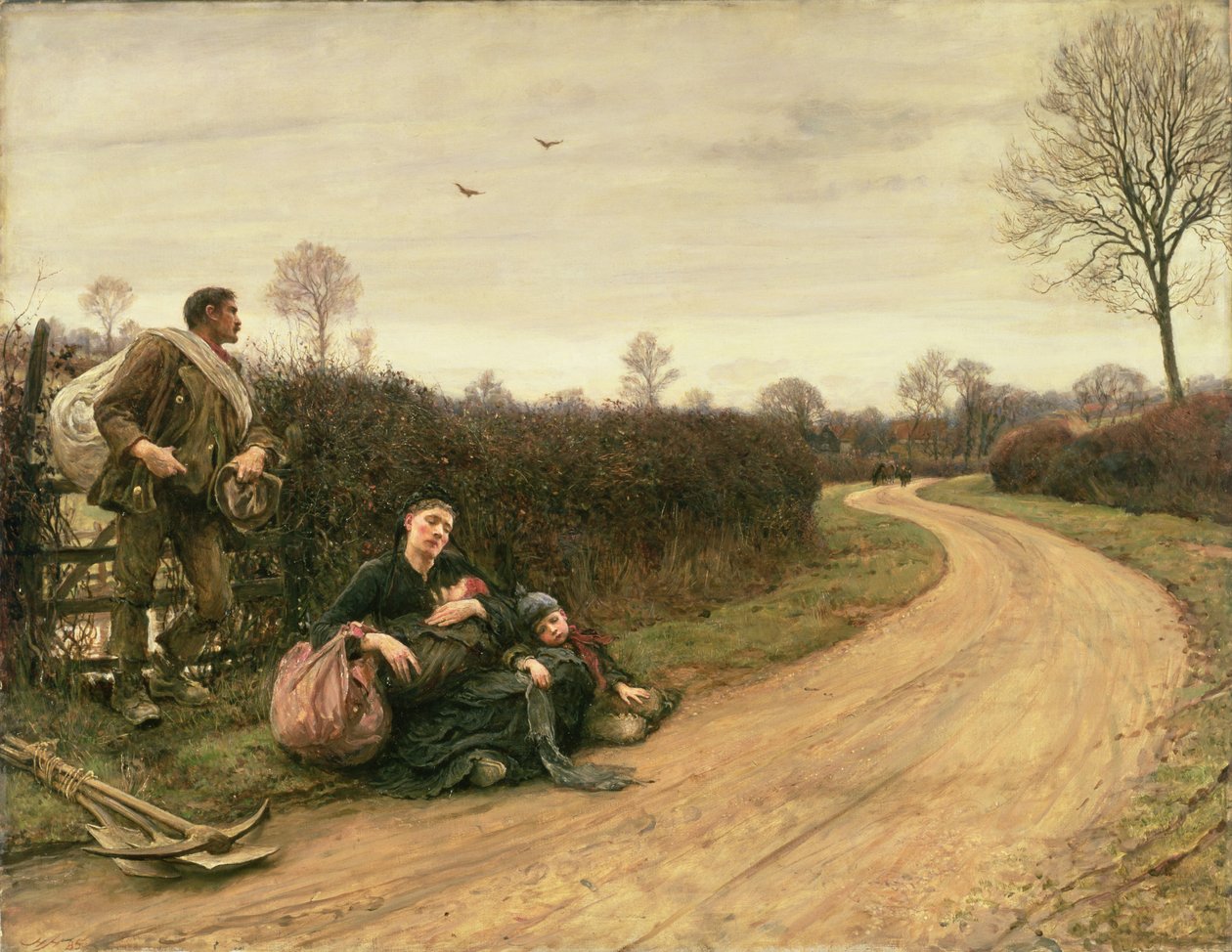 Tiempos difíciles de Hubert von Herkomer