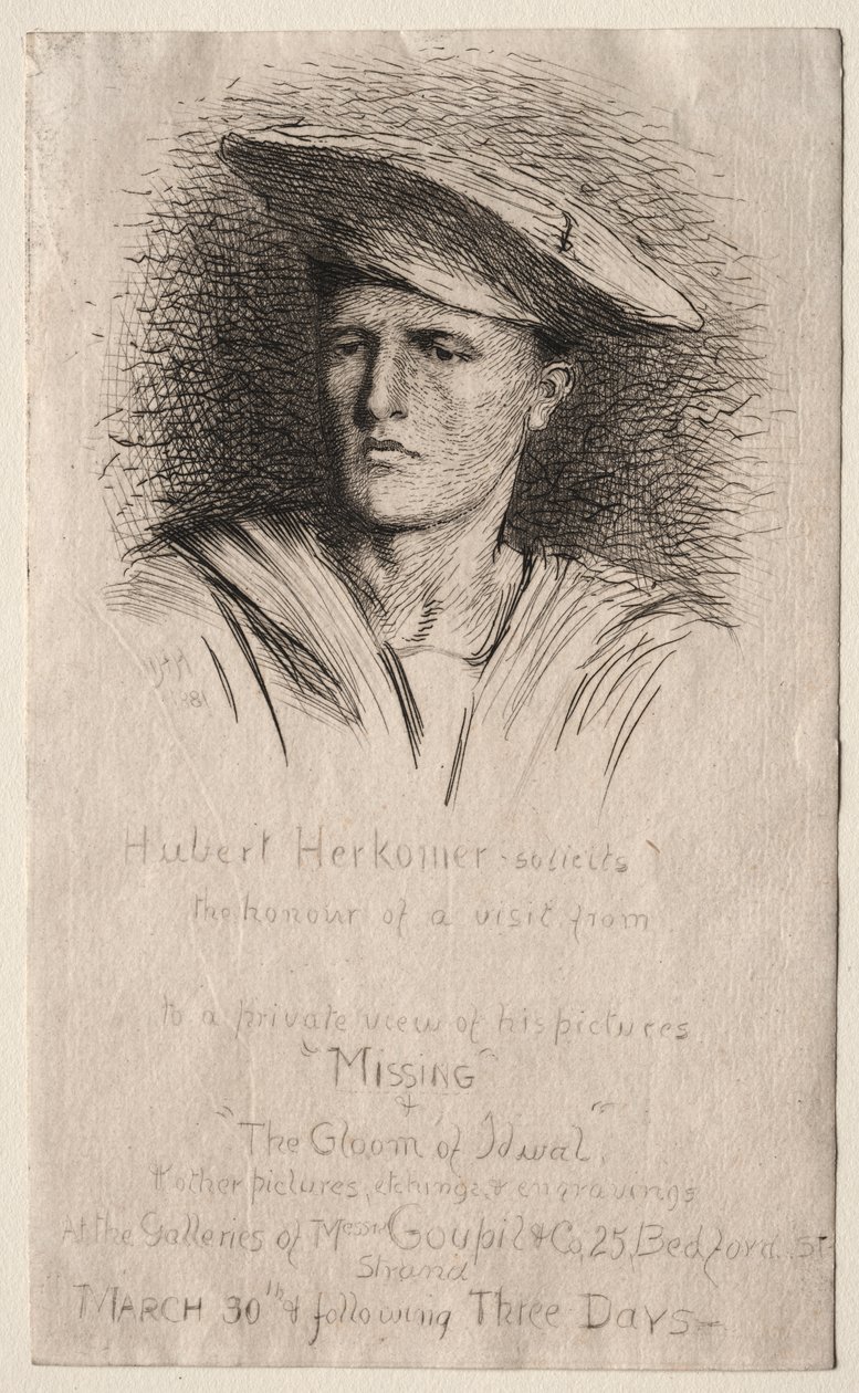 Cabeza de un Joven de Hubert von Herkomer