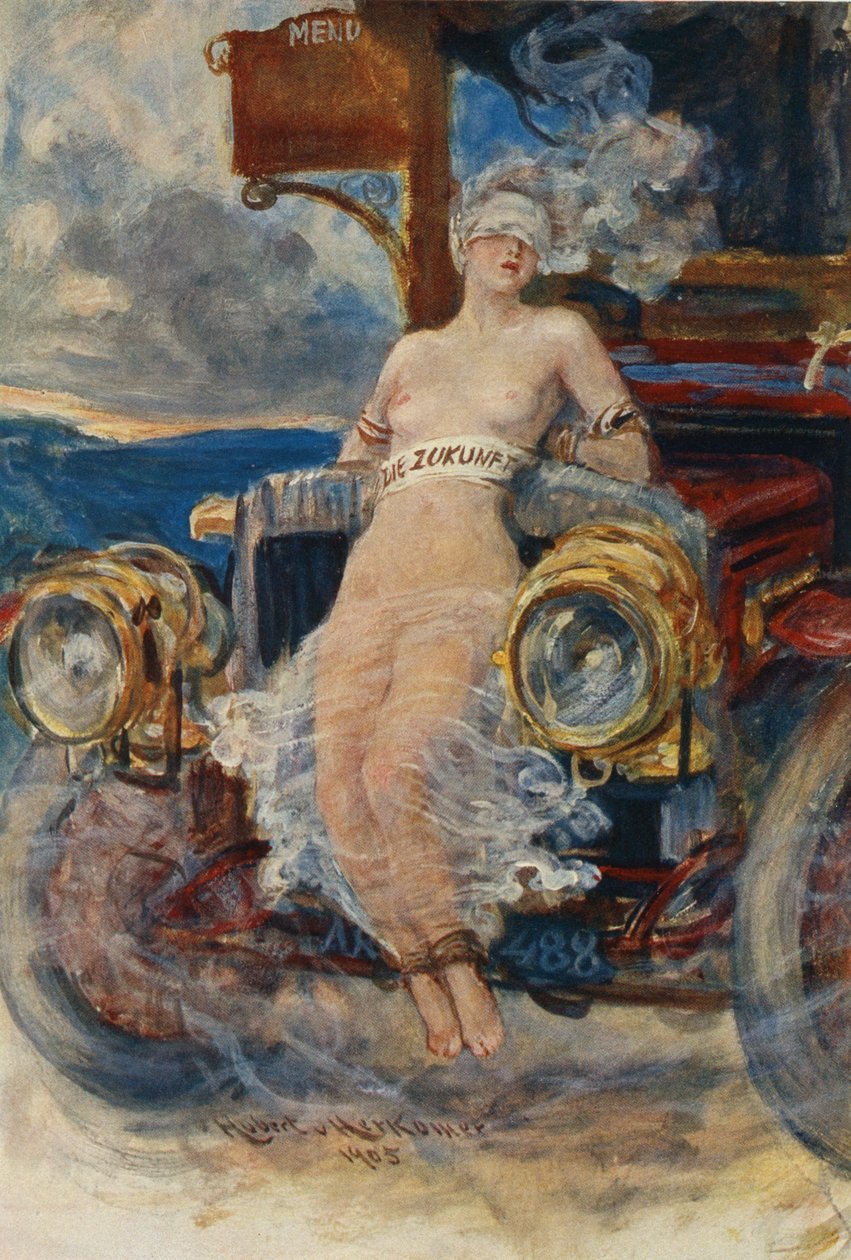 Programa para Banquete, Die Zukunft (El Futuro), 1905 de Hubert von Herkomer
