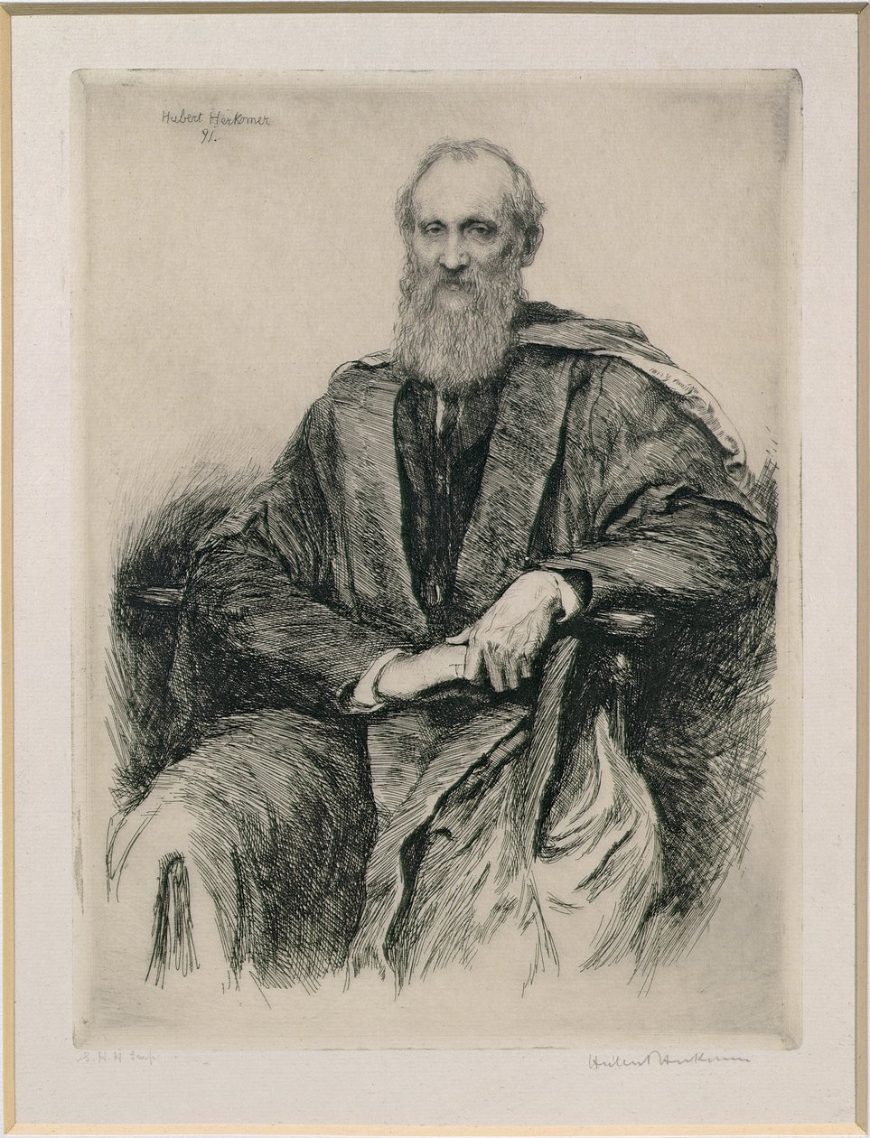 William Thomson, 1er Barón Kelvin (1824-1907) matemático y físico británico de Hubert von Herkomer