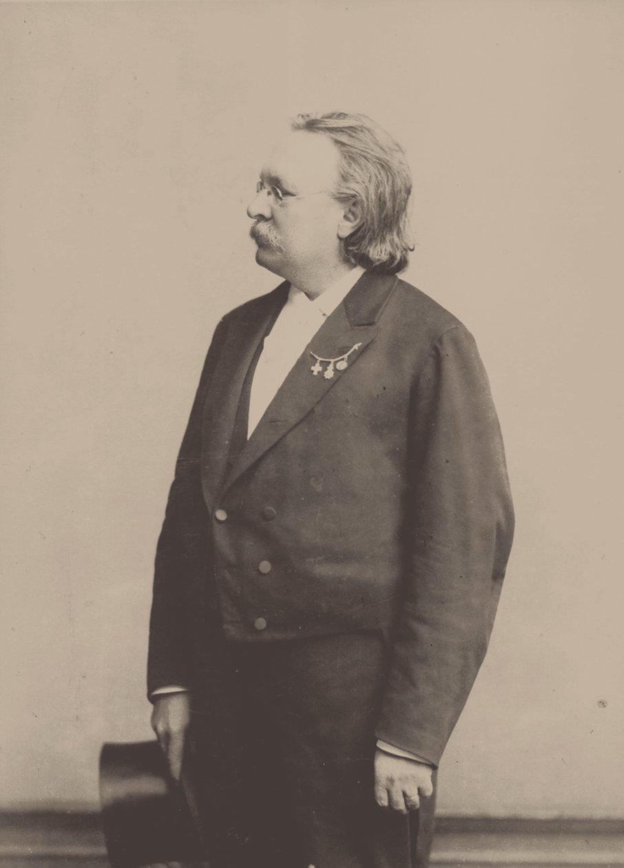 Retrato del organista y compositor Edmund Kretschmer 1830-1908 de Höffert