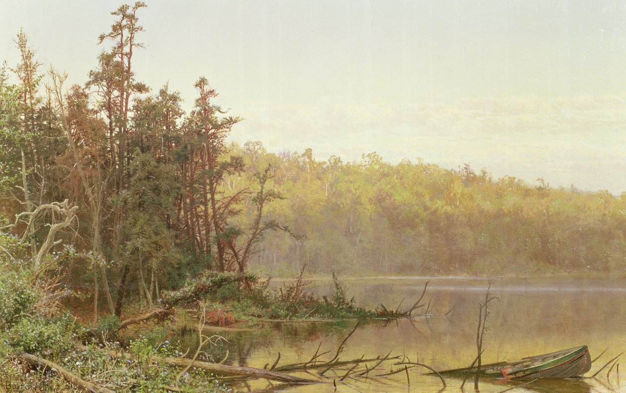 Atardecer en el Severn, 1874 de Hugh Bolton Jones