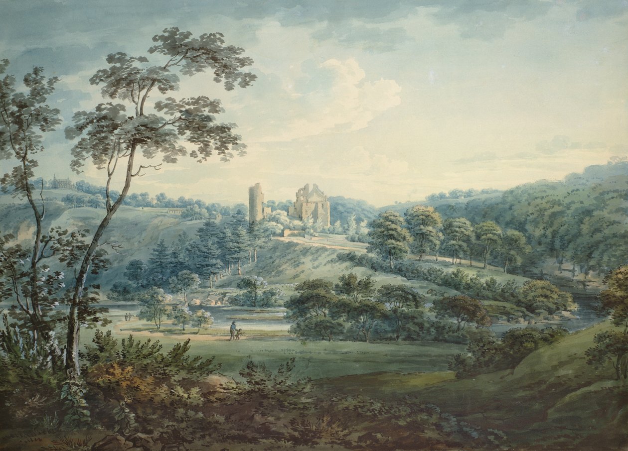 Castillo de Rosslyn, Midlothian de Hugh William Williams