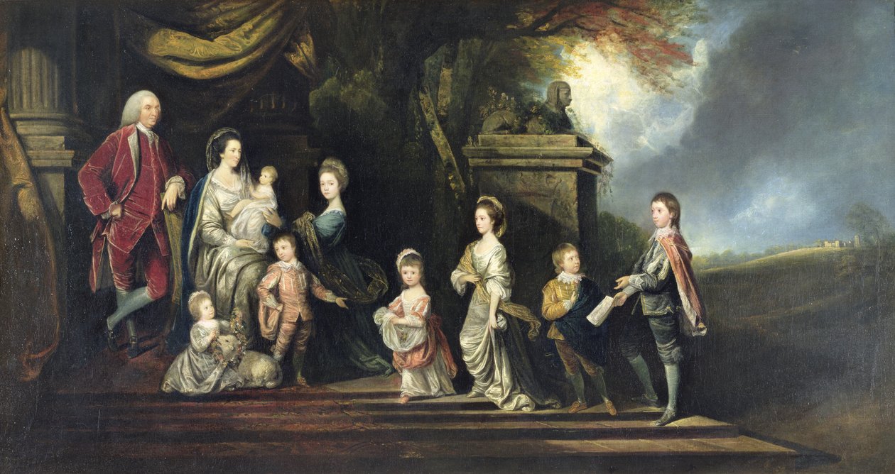 John 2º Conde de Egmont (1711-1770) y su familia, c.1770 de Hugh Barron