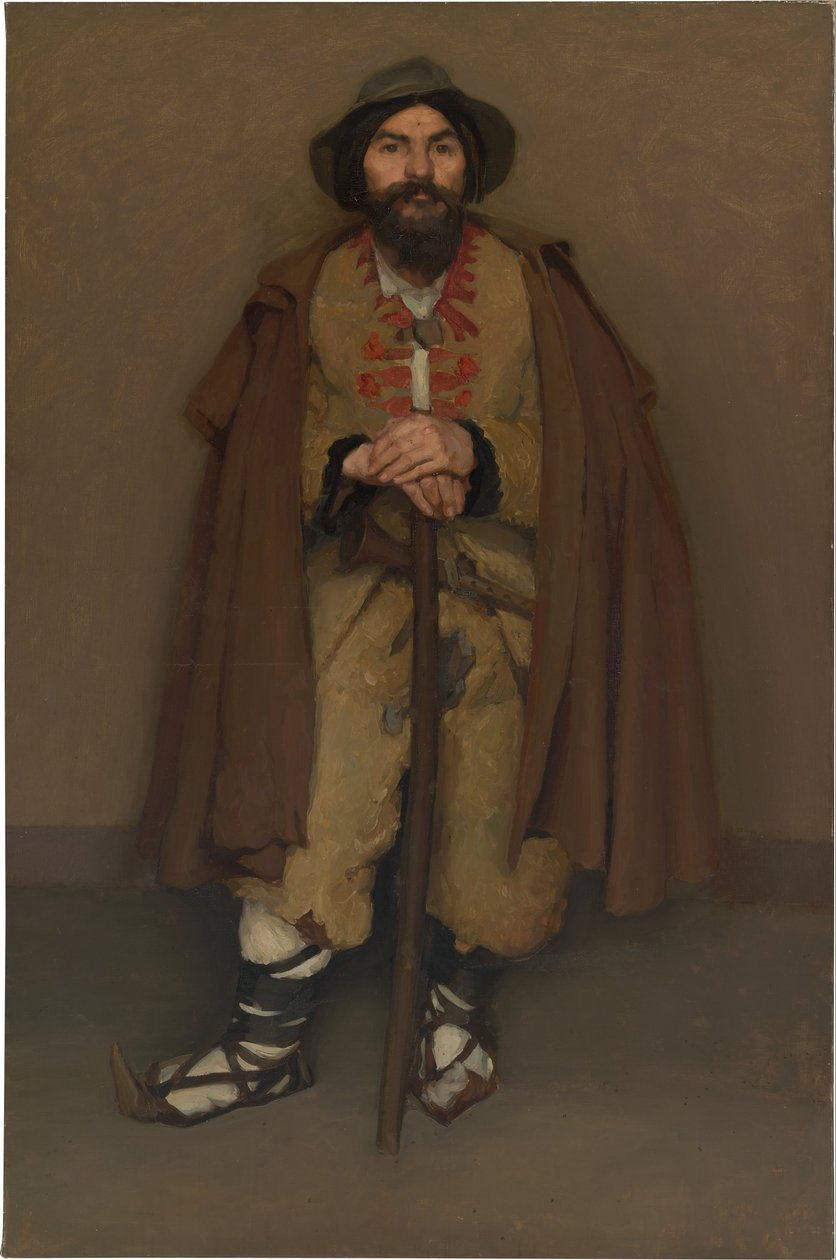 Un pastor de montaña (Un enano italiano) de Hugh Ramsay