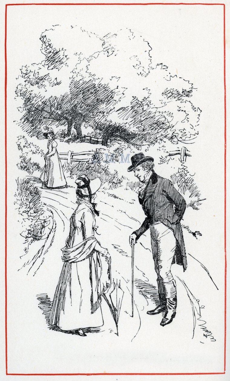 Ilustración para "Emma" de Jane Austen de Hugh Thomson