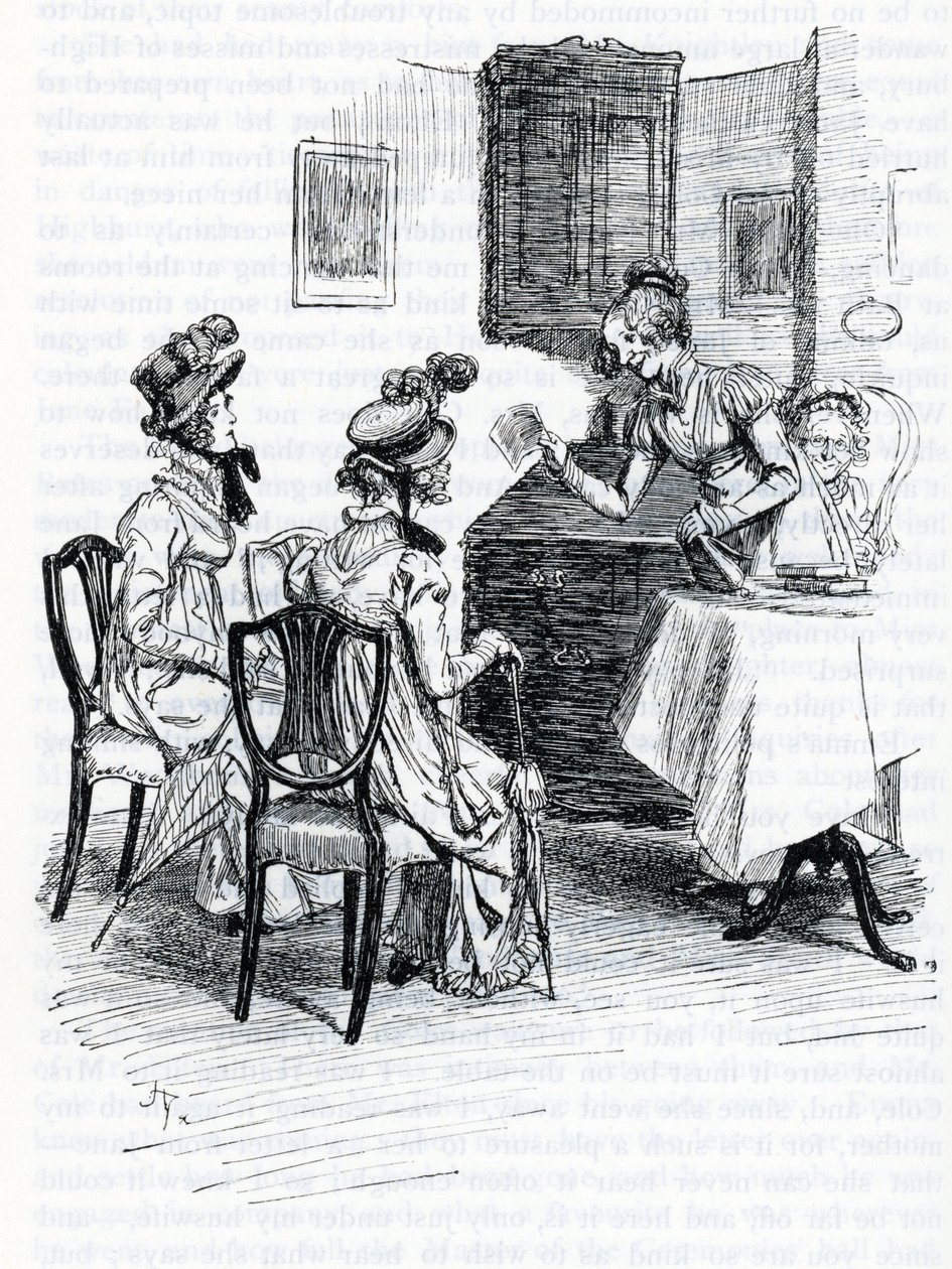 Ilustración para "Emma" de Jane Austen de Hugh Thomson
