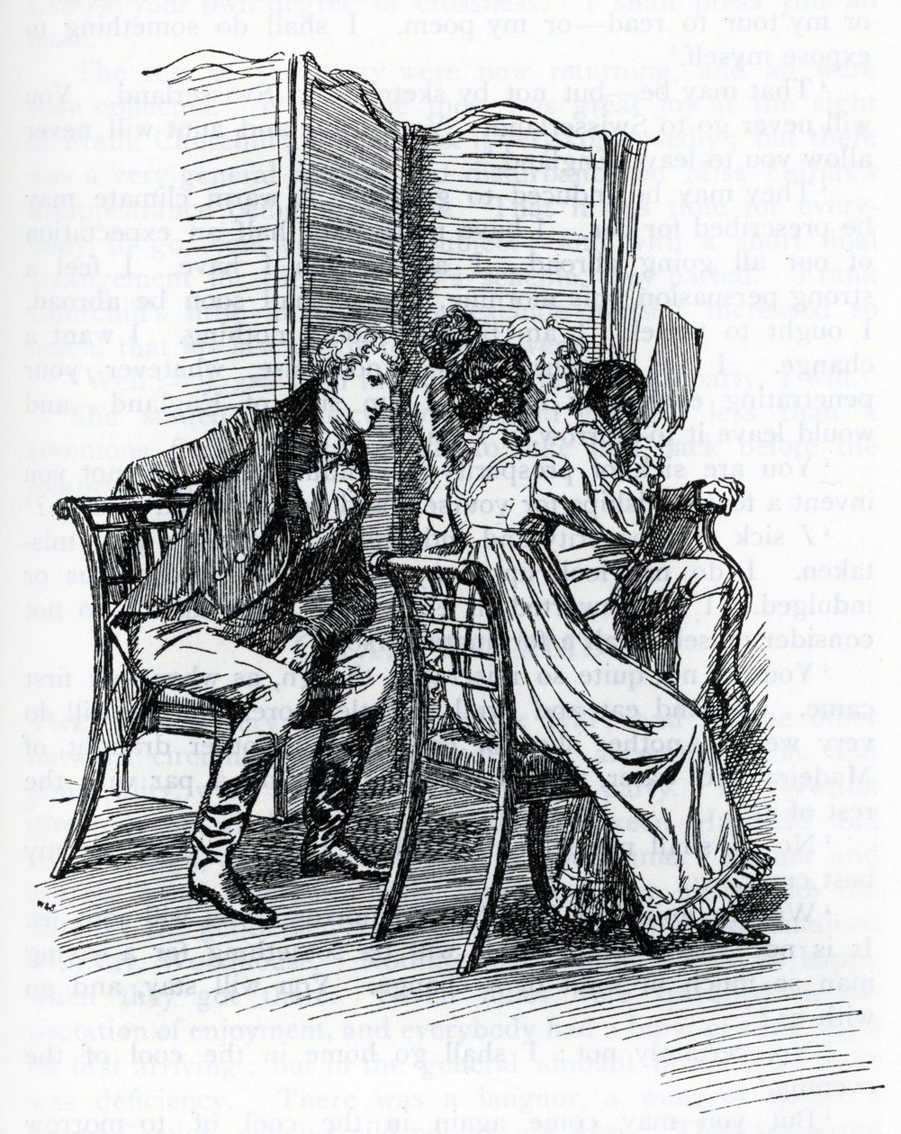 Ilustración para "Emma" de Jane Austen. Por Hugh Thomson de Hugh Thomson
