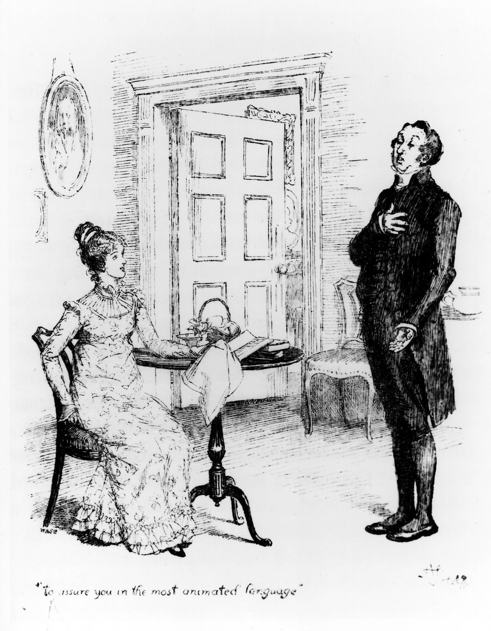 Mr. Collins y Elizabeth, de 