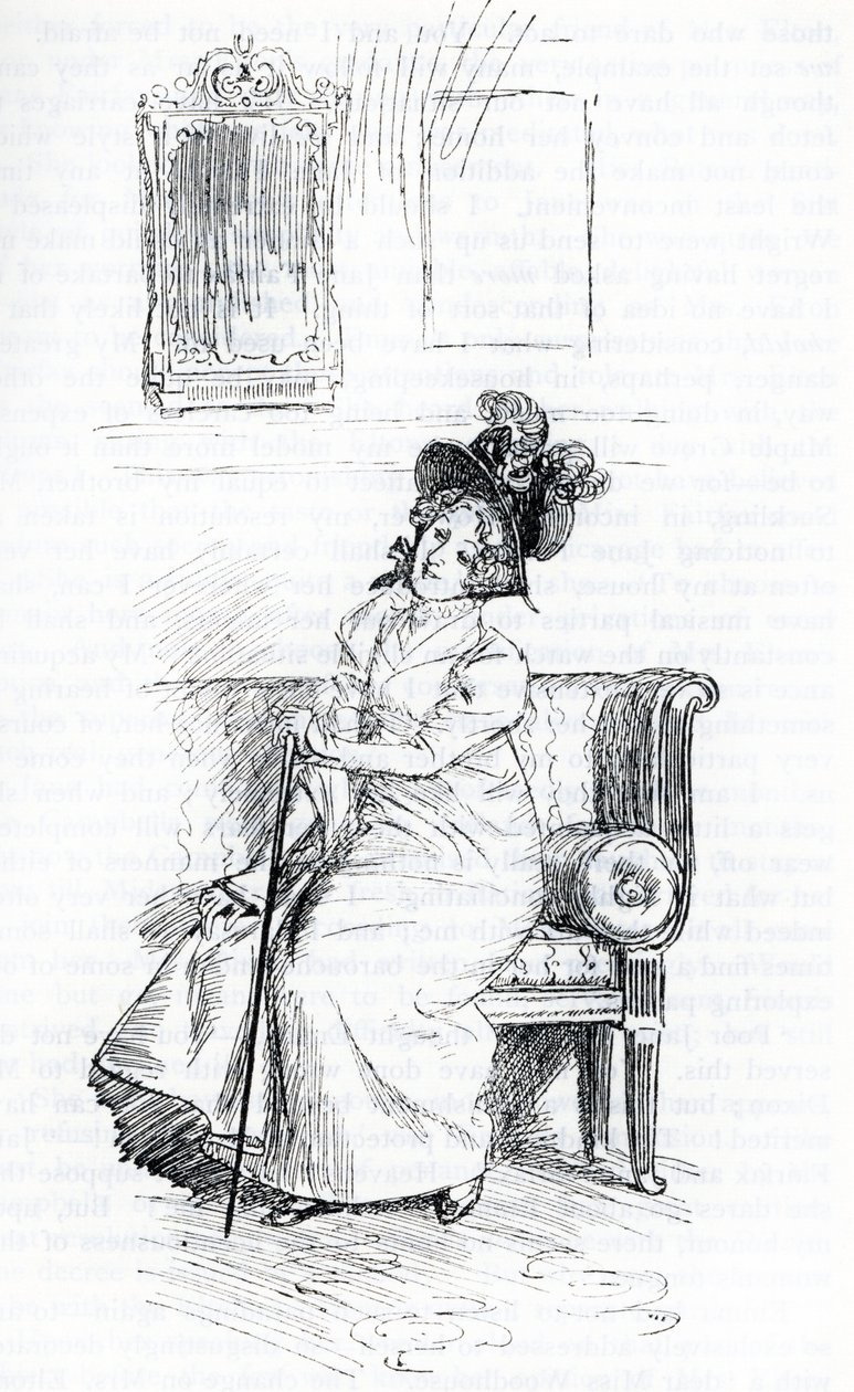La Sra. Elton (ilustración) de Hugh Thomson